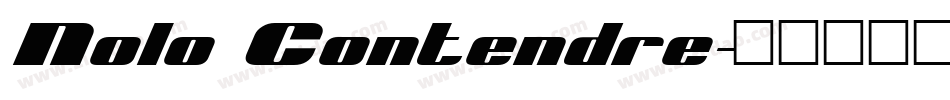 Nolo Contendre字体转换